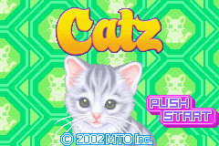 Catz title screen for GameBoy Advance